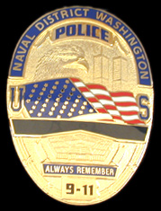 Washington Naval District 9-11 mini badge lapel pin
