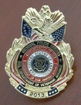 U.S. Dept. of Veterans Affairs 2013 Inaugural Mini Badge Lapel Pin