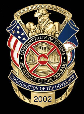 Virginia Fire and Rescue lapel pin